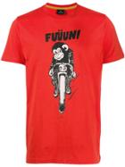 Ps Paul Smith Motorcycle Monkey Print T-shirt - Red