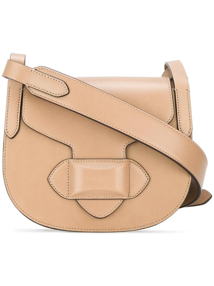 Michael Kors Saddle Crossbody Bag, Women's, Nude/neutrals, Leather/suede