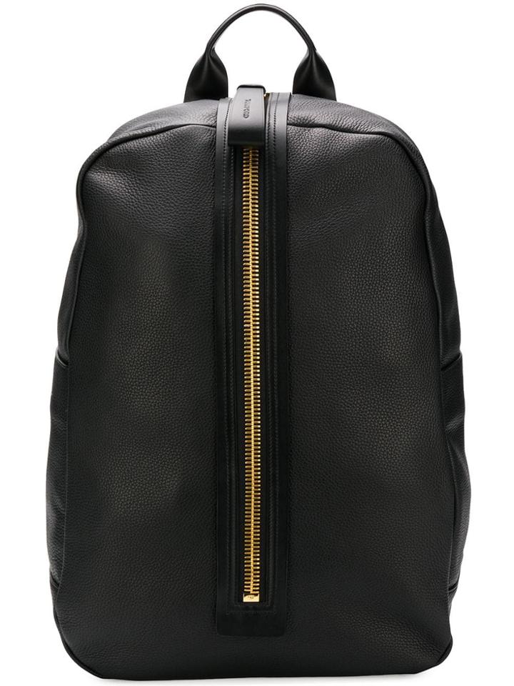 Tom Ford Front Zipped Backpack - Black