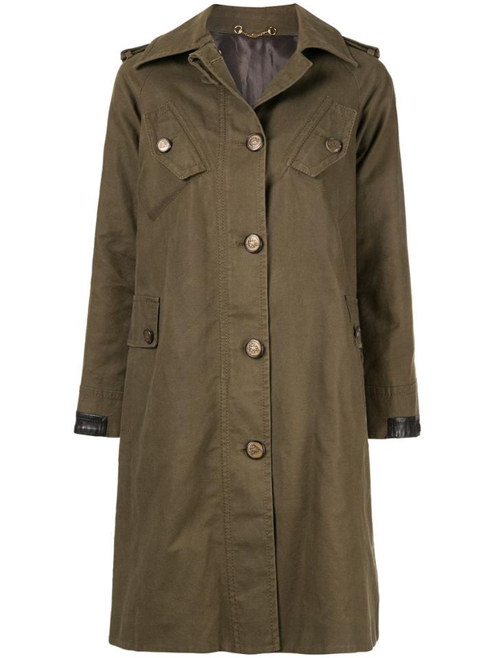 Gucci Vintage Long Sleeve Coat - Green
