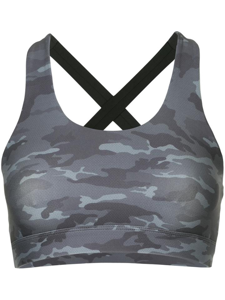 Nimble Activewear X Back Crop Top - Grey