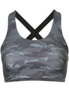 Nimble Activewear X Back Crop Top - Grey