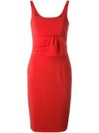 Moschino Square Neck Dress - Red