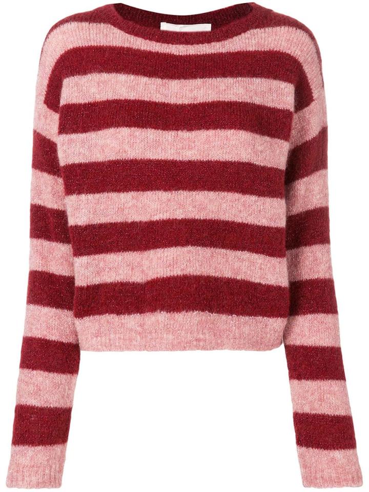 Chiara Bertani Horizontal Stripe Jumper - Pink