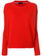 Etro Ribbed Detail Jumper - Red