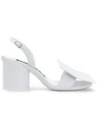 Jacquemus Embellished Chunky Heel Sandals - White