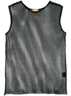 Nude Mesh Tank Top - Black
