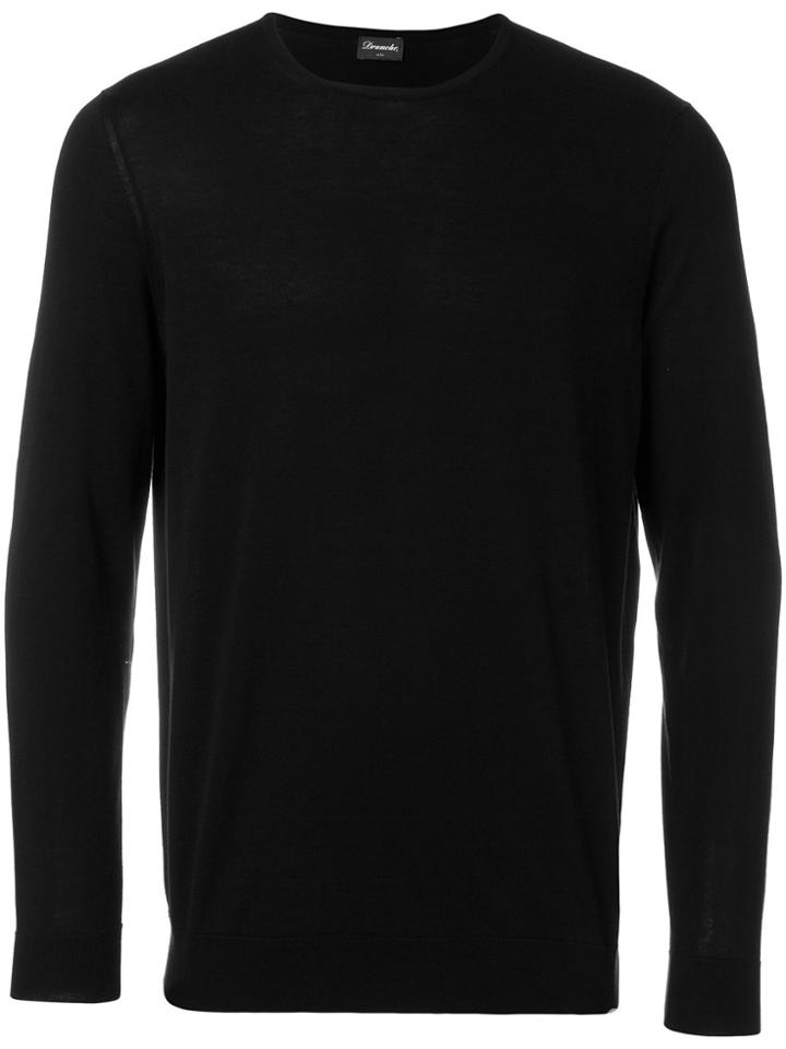 Drumohr Slim Fit Jumper - Black