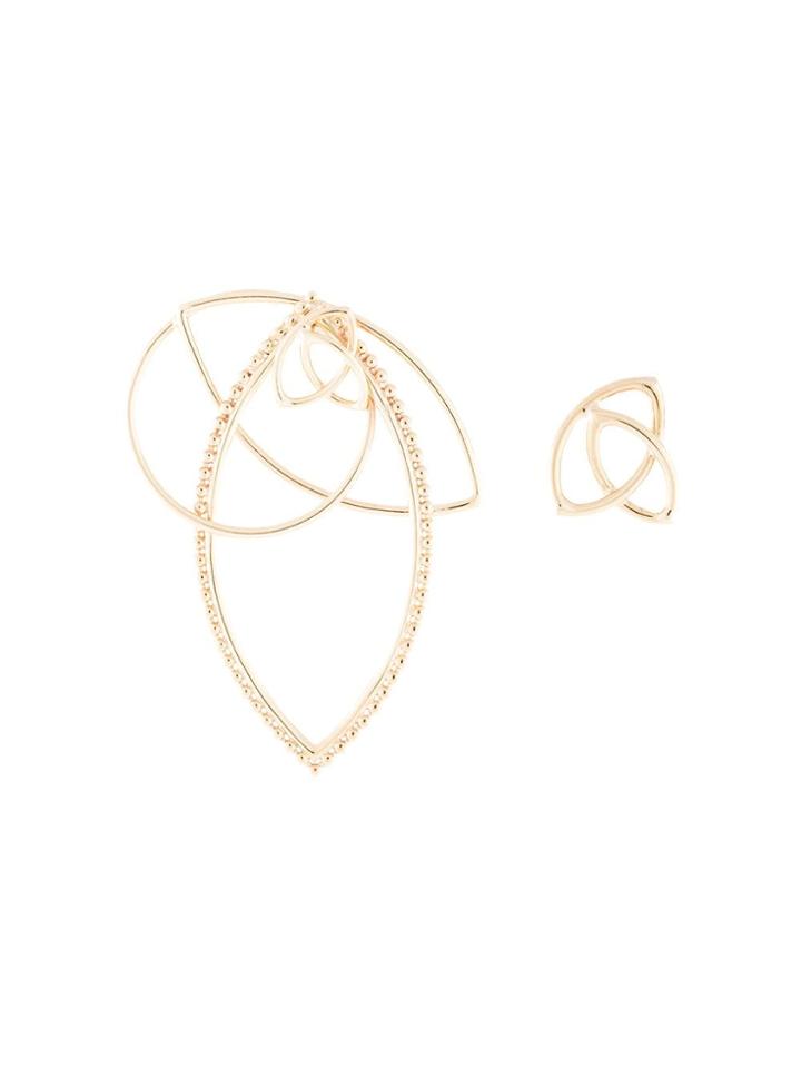 Natalie Marie 9kt Yellow Gold Maple Ear Jacket