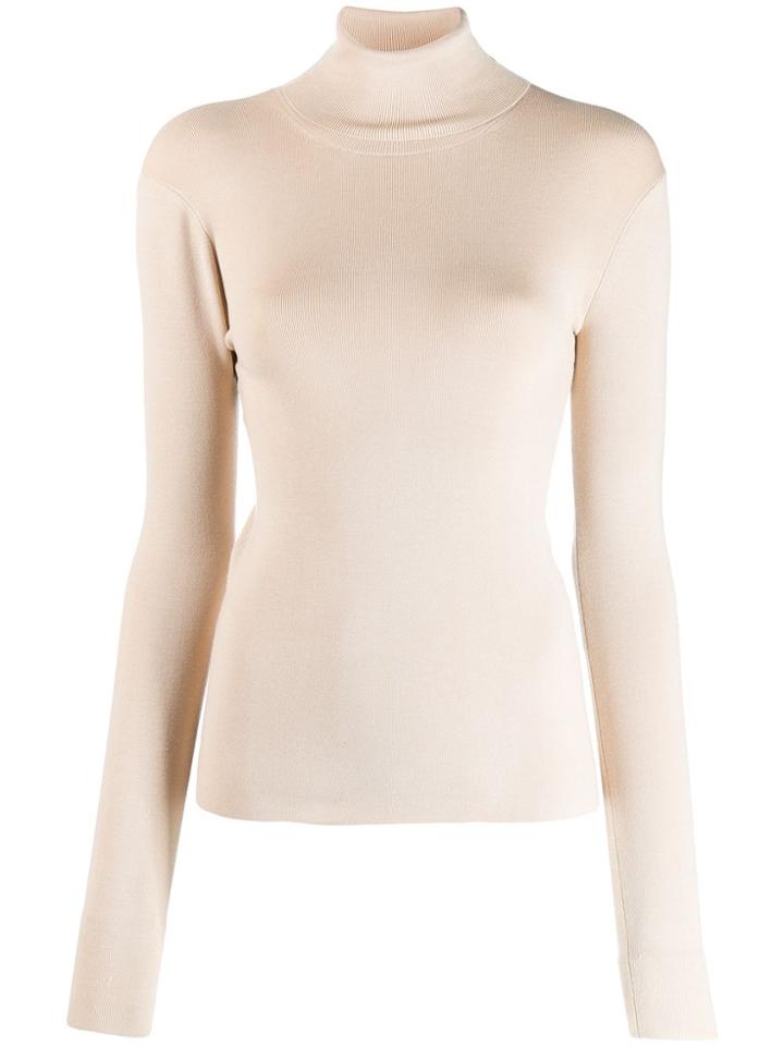 Joseph Roll-neck Fine Knit Jumper - Neutrals