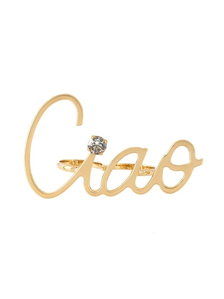 Lanvin Ciao Two-finger Ring