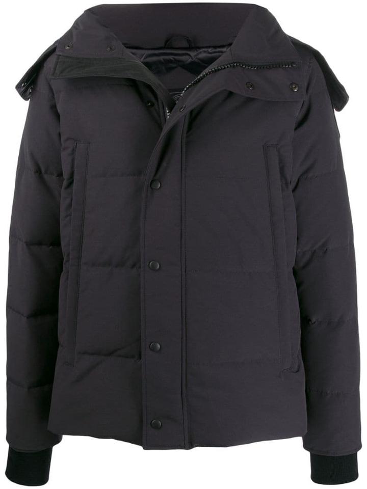 Canada Goose Padded Zip Up Jacket - Black