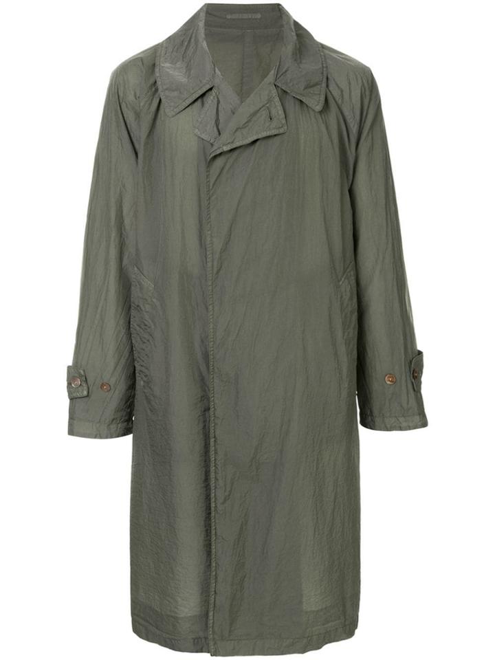 Blueflag + Kiminori Morishita Double-breasted Parka Coat - Green