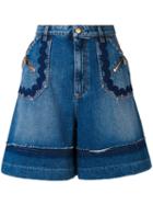 Sonia Rykiel - Denim Shorts - Women - Cotton/lyocell - 38, Blue, Cotton/lyocell