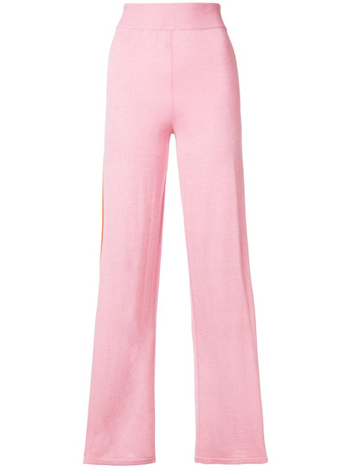 Cashmere In Love Esther Striped Trousers - Pink & Purple