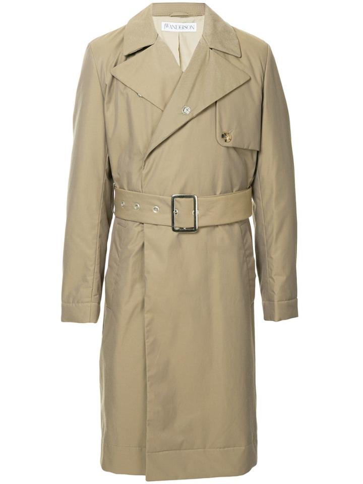 Jw Anderson Double-breasted Coat - Brown
