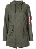 Diplomat Fishtail Parka - Women - Cotton/nylon - M, Green, Cotton/nylon, Alpha Industries