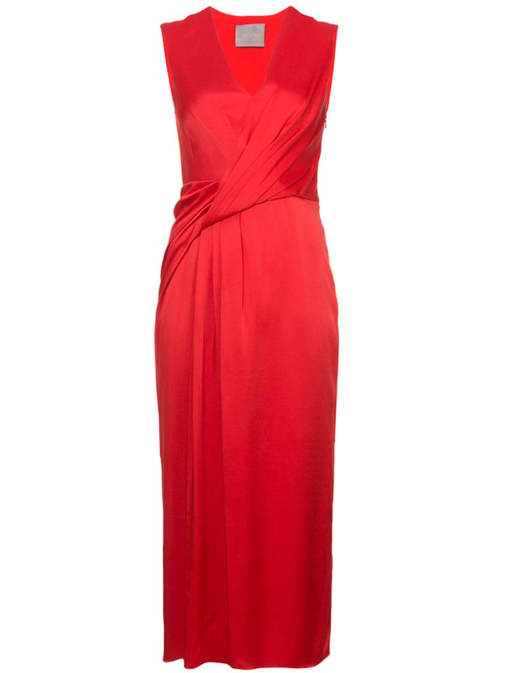 Jason Wu V-neck Wrap Front Dress - Red