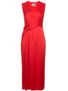 Jason Wu V-neck Wrap Front Dress - Red