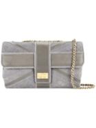 Chanel Pre-owned Double Chain Shoulder Bag - Grey