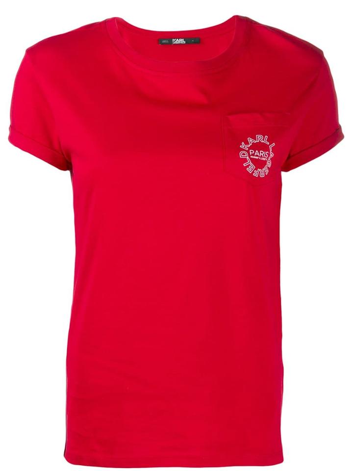 Karl Lagerfeld Printed T-shirt - Red