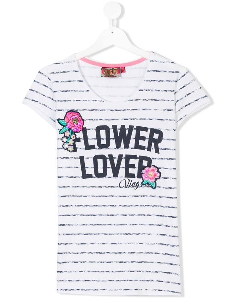 Vingino Teen Mixed-print T-shirt - White