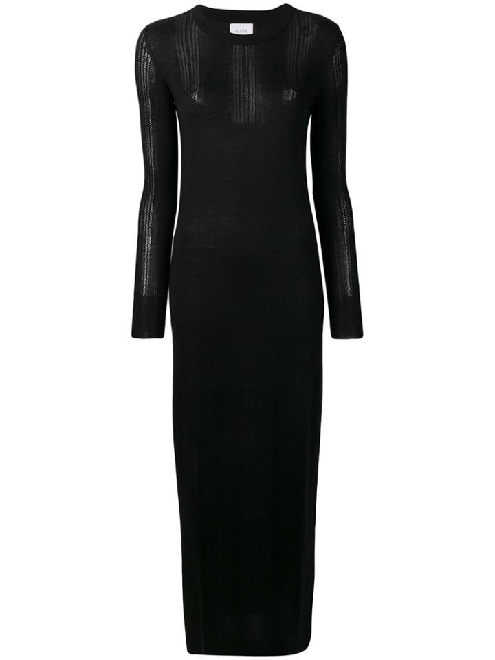 Barrie Long Knitted Dress - Black