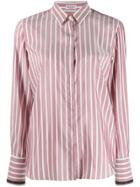 Brunello Cucinelli Striped Long-sleeve Shirt - Pink
