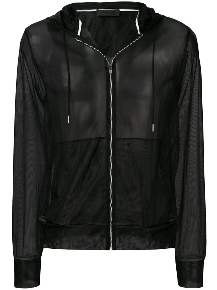 Helmut Lang Mesh Hooded Jacket - Black