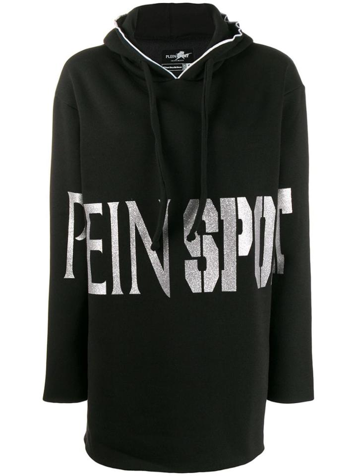 Plein Sport Oversized Hoodie - Black