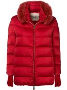 Herno Padded Fur Jacket - Red