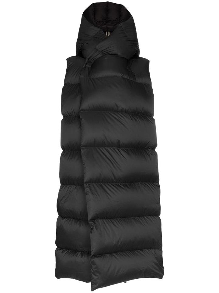 Rick Owens Oversized Puffer Gilet - Black