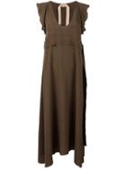 No21 Maxi Dress, Women's, Size: 42, Brown, Acetate/silk