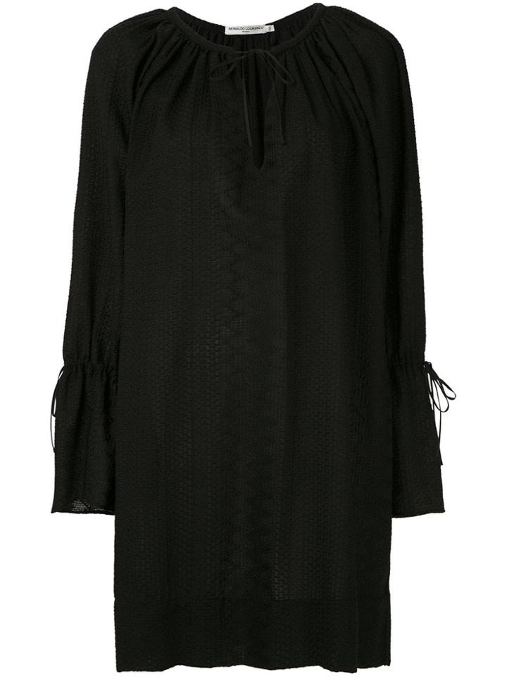 Reinaldo Lourenço Textured Short Dress - Black