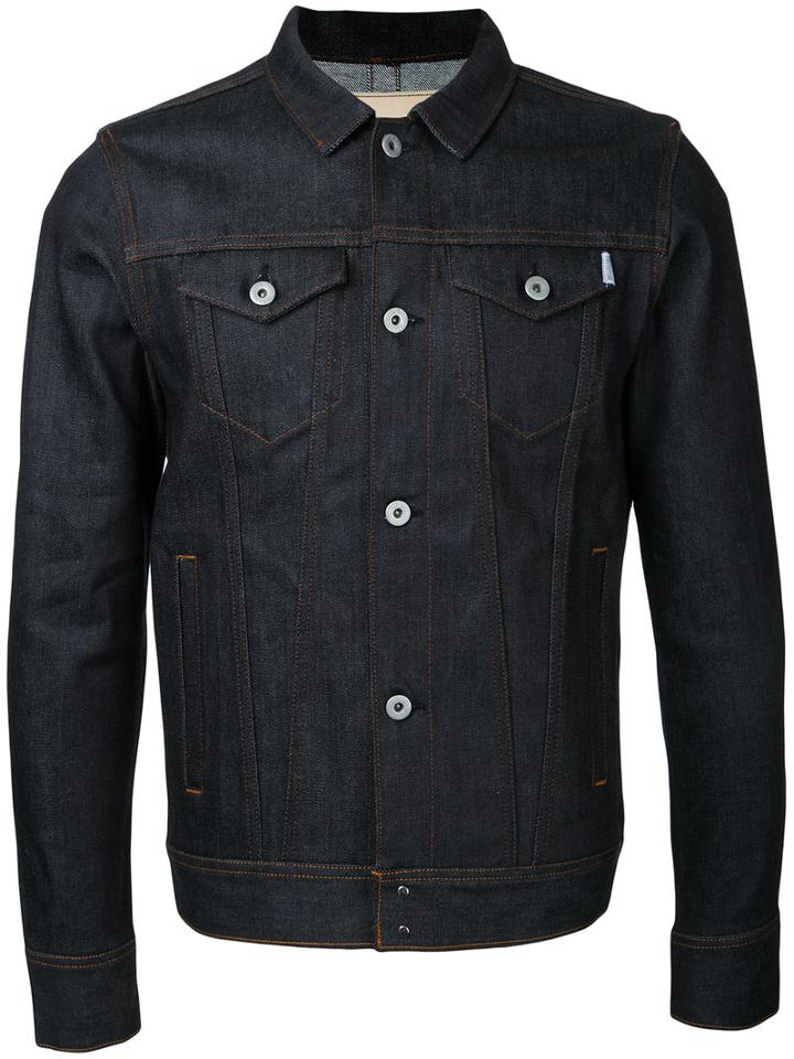 Factotum - Denim Jacket - Men - Cotton/polyurethane - 48, Black, Cotton/polyurethane