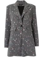 Olympiah - Printed Blazer - Women - Acrylic/polyester/spandex/elastane - 36, Grey, Acrylic/polyester/spandex/elastane
