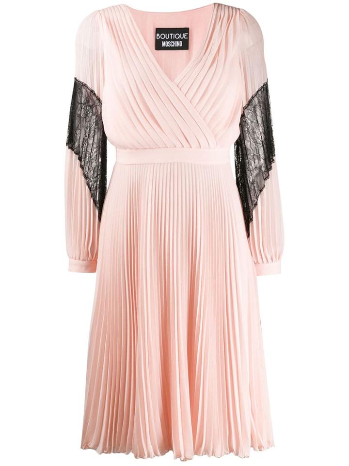 Boutique Moschino Pleated Dress - Pink