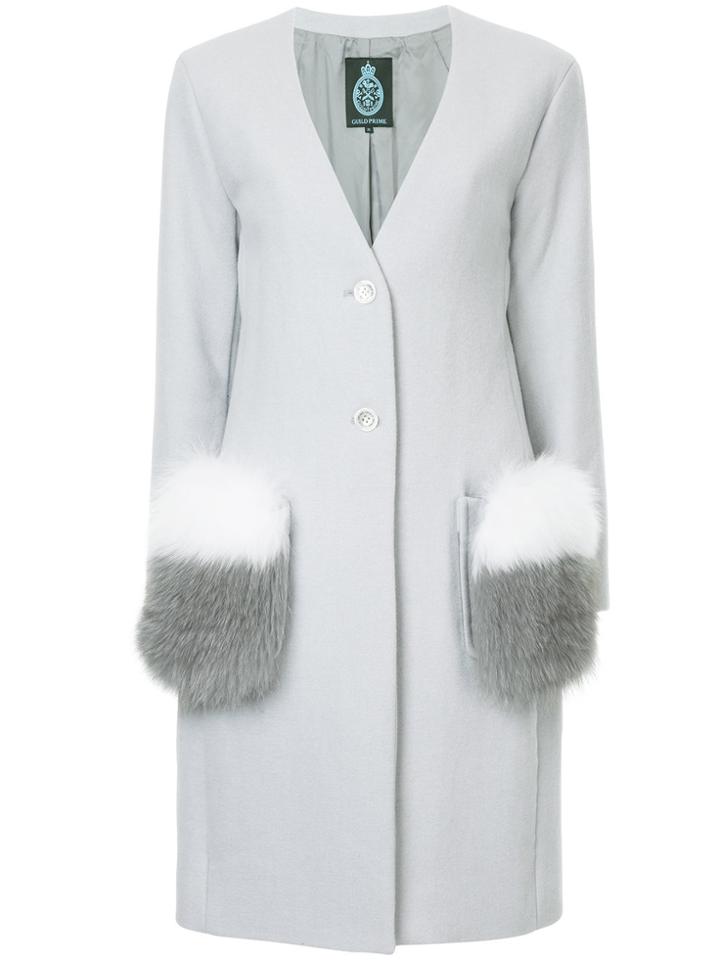 Guild Prime Furry Pockets Coat - Grey