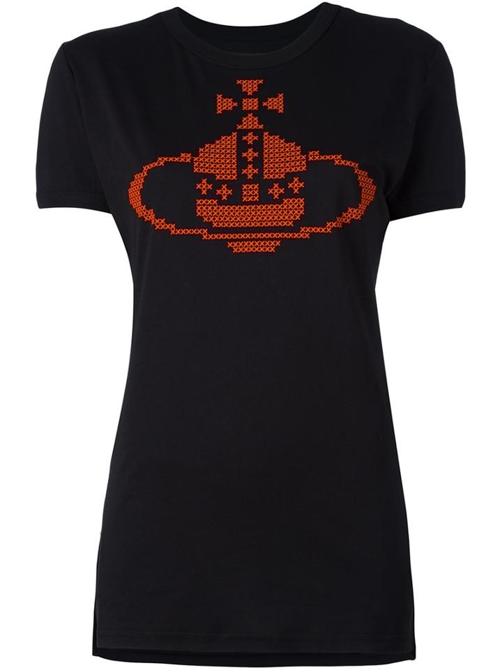 Vivienne Westwood Anglomania Embroidered Orb T-shirt