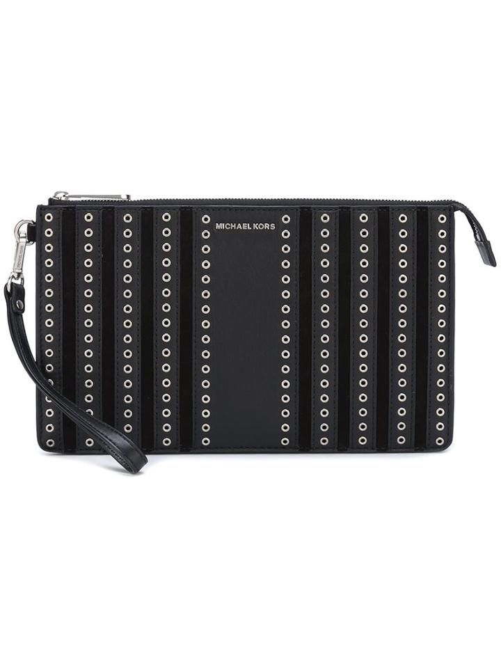 Michael Michael Kors Medium 'brooklyn' Wristlet Clutch, Women's, Black