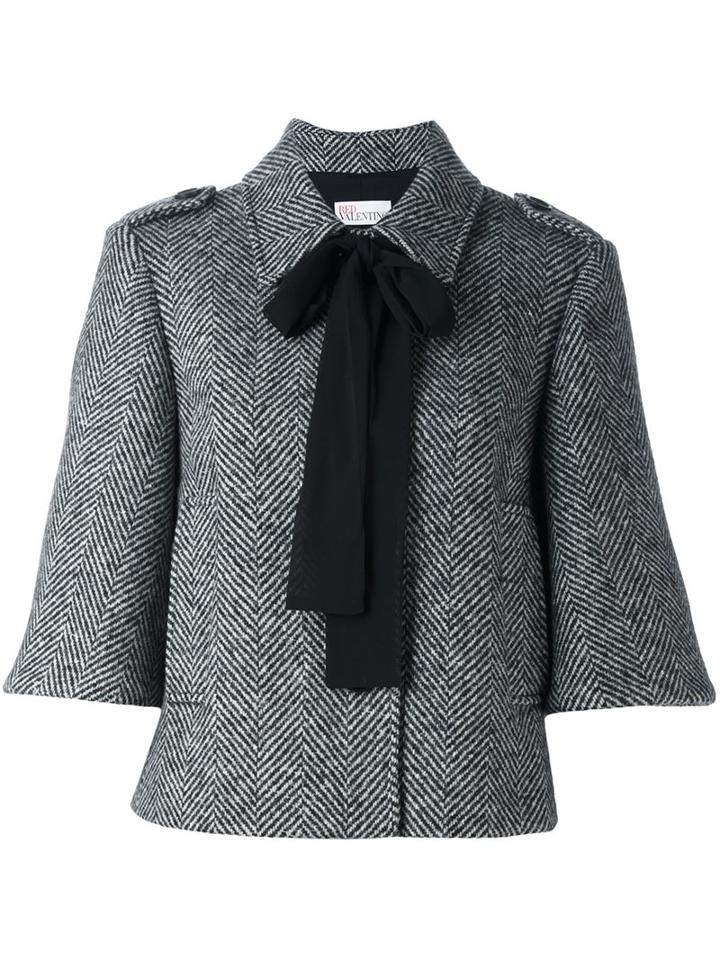 Red Valentino Short Sleeved Bow Jacket