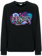 Kenzo Branded Patch Sweatshirt - Black