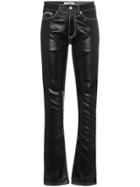 Eytys Mid-rise And Contrasting Stitch Cotton Jeans - Black