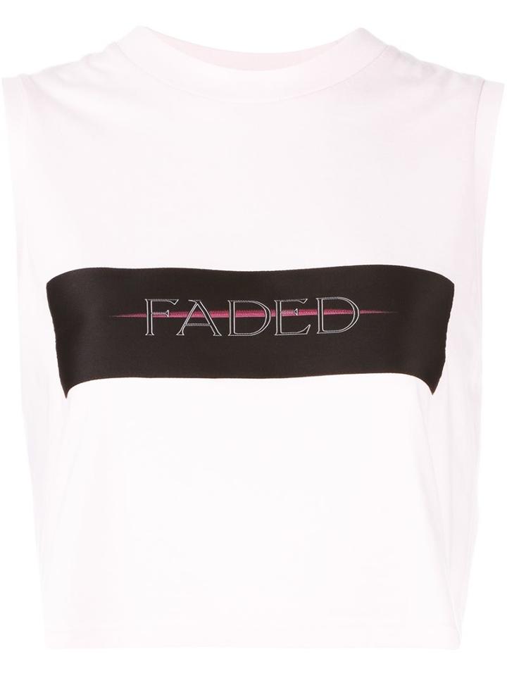 Alexander Wang Faded Print Tank Top, Women's, Size: Small, Pink/purple, Cotton