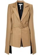 Liya Piped Pocket Blazer - Brown