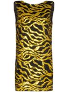 Halpern Sequin-embellished Wave Mini Dress - Black