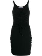 T By Alexander Wang Drawstring Mini Dress - Black