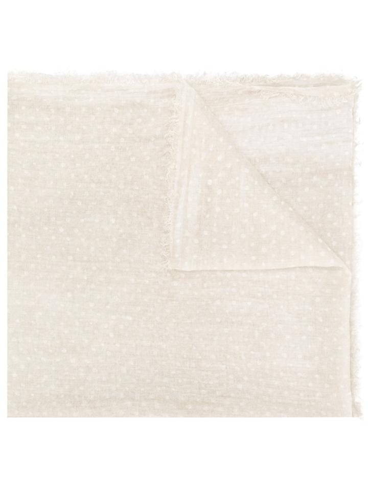 Le Tricot Perugia Point D'esprit Scarf - Nude & Neutrals