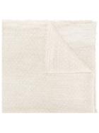 Le Tricot Perugia Point D'esprit Scarf - Nude & Neutrals