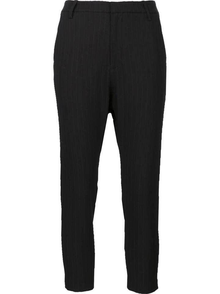 Nili Lotan Slim Fit Cropped Trousers, Women's, Size: 0, Black, Silk/polyester/spandex/elastane/virgin Wool